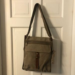 CargoIT Beige brown crossbody bag